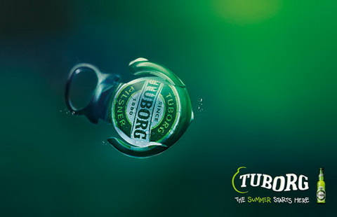Beer (Tuborg) - The summer starts here.